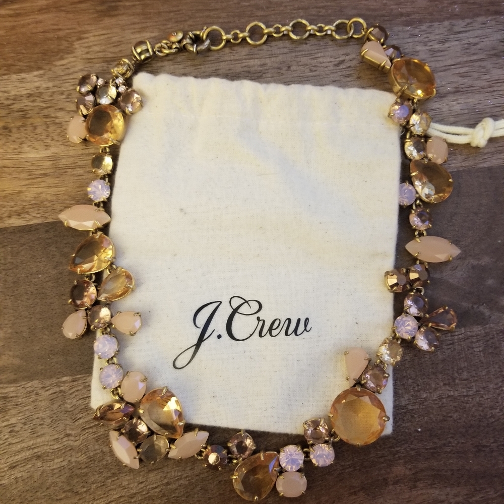 J.Crew Crystal Foliage Necklace